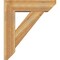 Ekena Millwork Traditional Slat Rough Sawn Bracket w/ Offset Brace, Western Red Cedar, 8"W x 28"D x 32"H BKT0806X28X32TRA06RWR - alternate 3